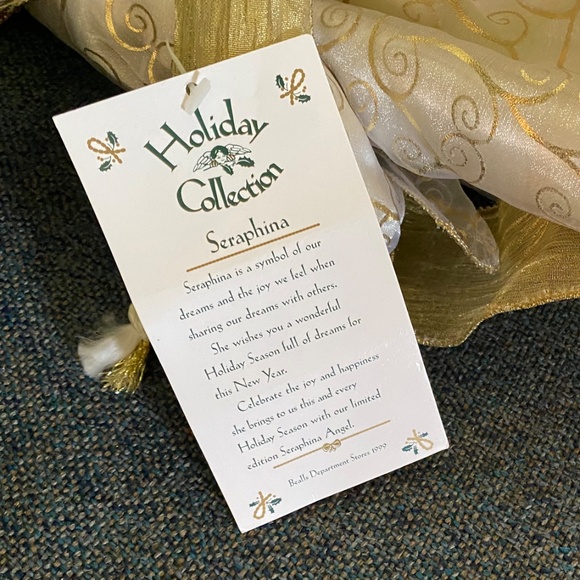 Large 🎄1999 Holiday Collection 16” Christmas Angel Tree Topper Box Collectible - Picture 5 of 12